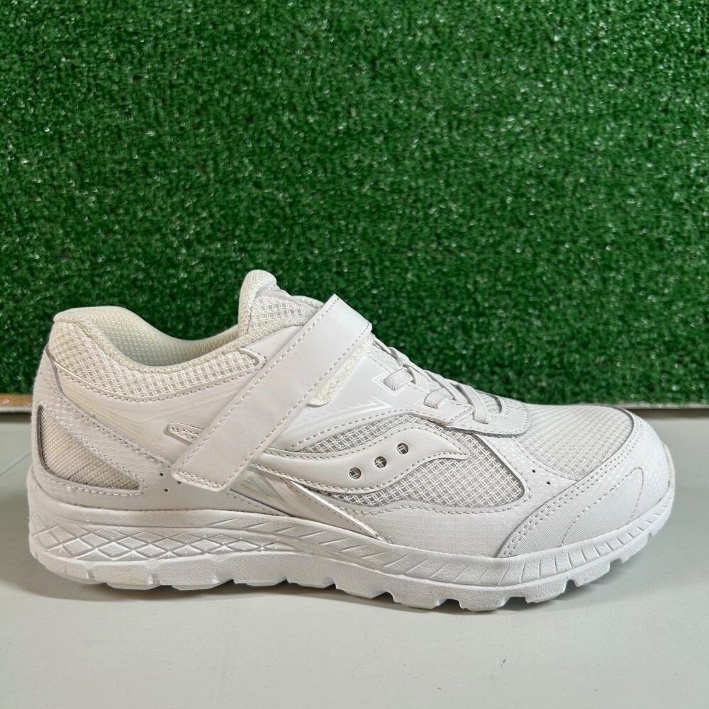 Saucony Cohesion 14 Running Shoes Kids Size 6.5W White Hook and Loop Athletic